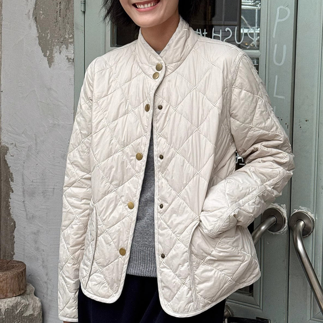 Ladies transitional jacket with quilted design Mune Fashion