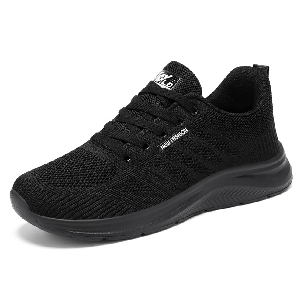 Women nan breathable knit comfort sneakers with padded heel area and flexible lightweight sole Mune Fashion