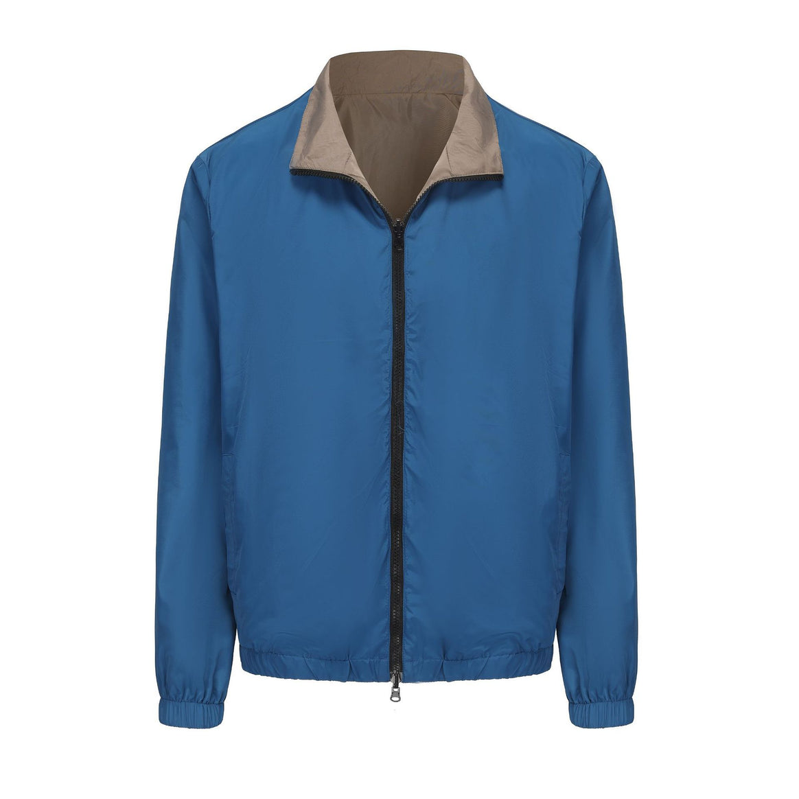 Men's Lightweight Bomber Jacket with Reversible Option and Two-Way Zipper Mune Fashion
