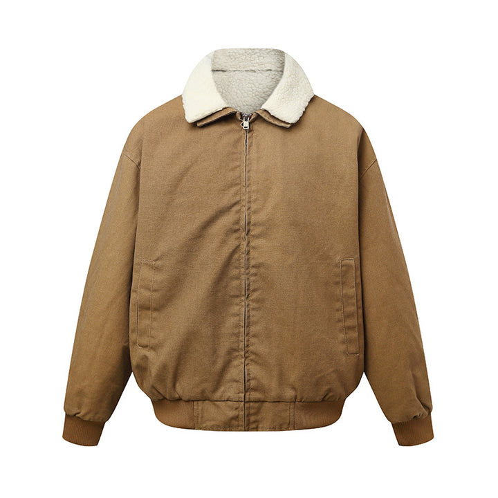 Unisex Padded Boxy Bomber Jacket with Teddy Collar Mune Fashion