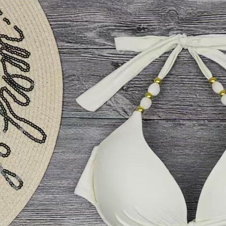 Ladies Triangle Bikini with elegant tie and extravagant pattern Mune Fashion