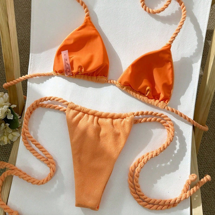 Women's triangle bikini with gathered details Mune Fashion