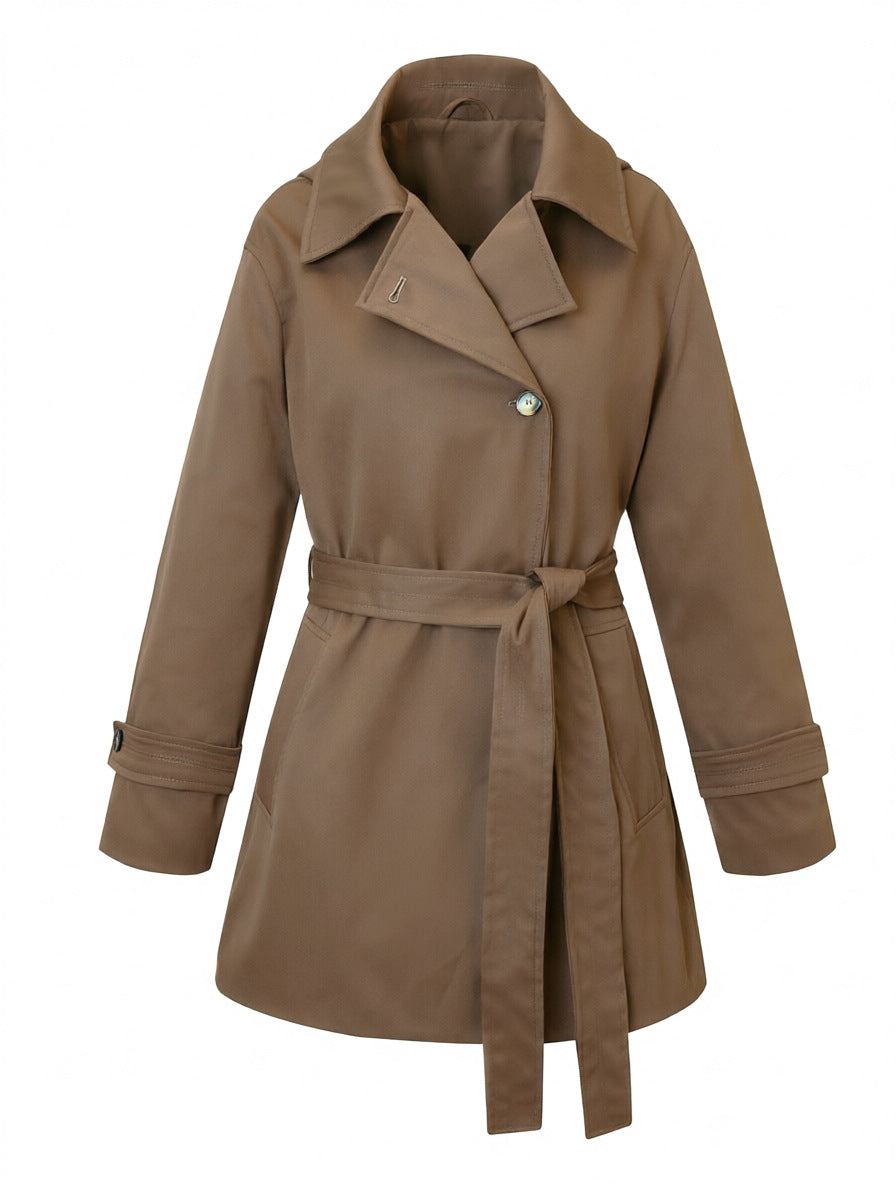 Women Elegant and Timeless Trench Coat Mune Fashion