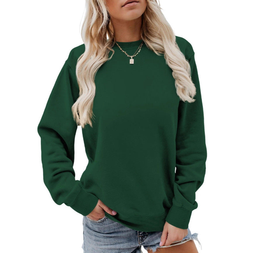 Women's casual oversized sweatshirt with round neck and soft cotton fleece Mune Fashion
