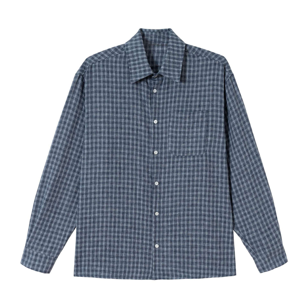 Men's Oversized Flannel Shirt in Relaxed Fit with Chest Pocket Mune Fashion