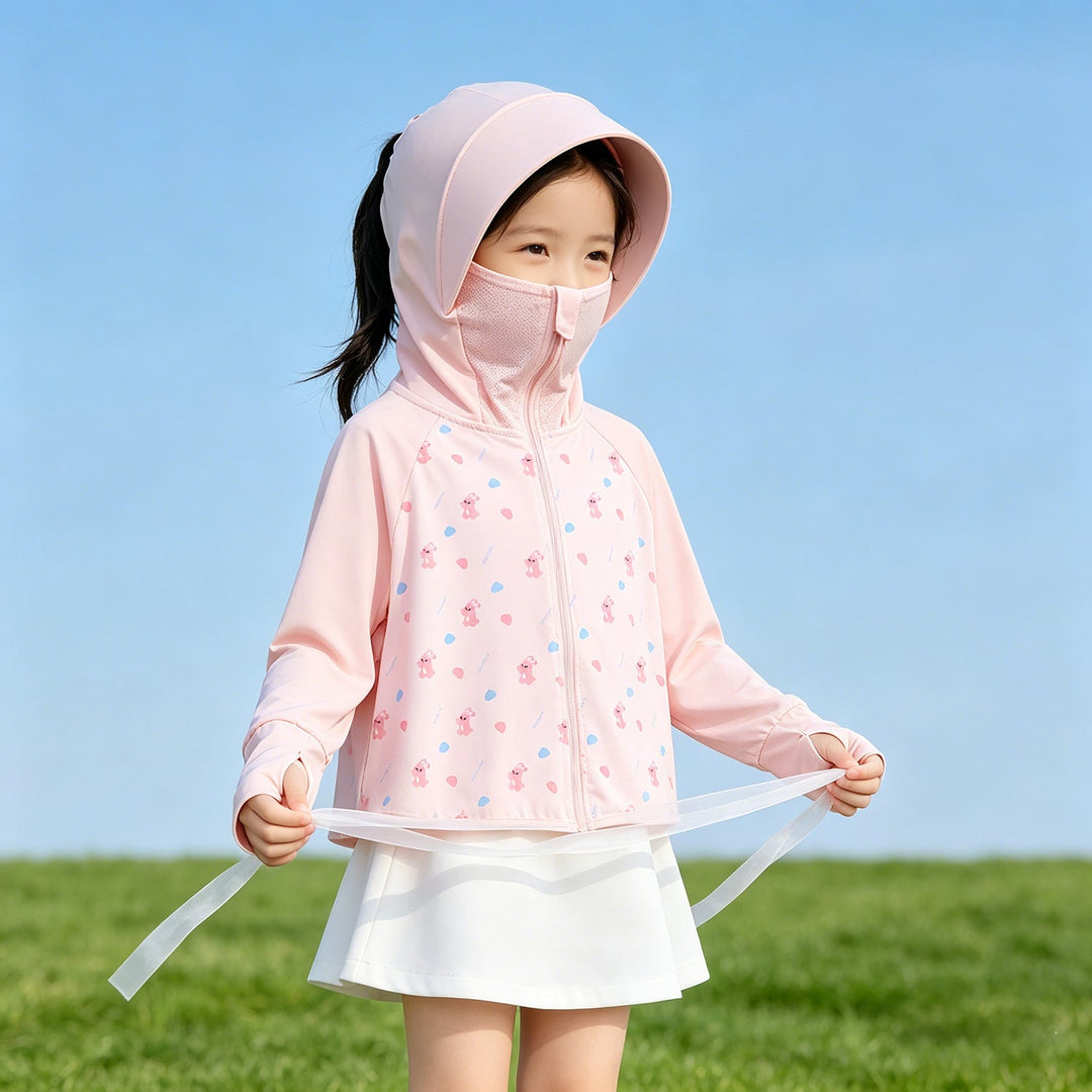 Girls multifunctional sun jacket with hood Mune Fashion
