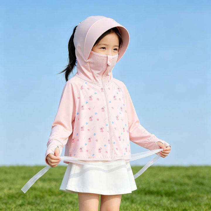Girls multifunctional sun jacket with hood Mune Fashion