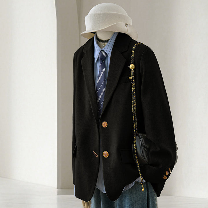 Women Classic Wool Blazer Mune Fashion