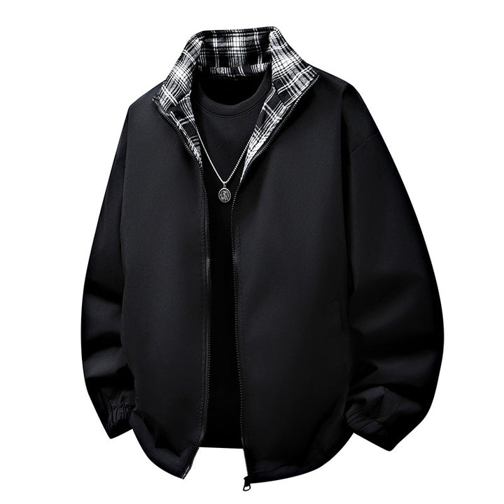Men's casual jacket with checked lining Mune Fashion