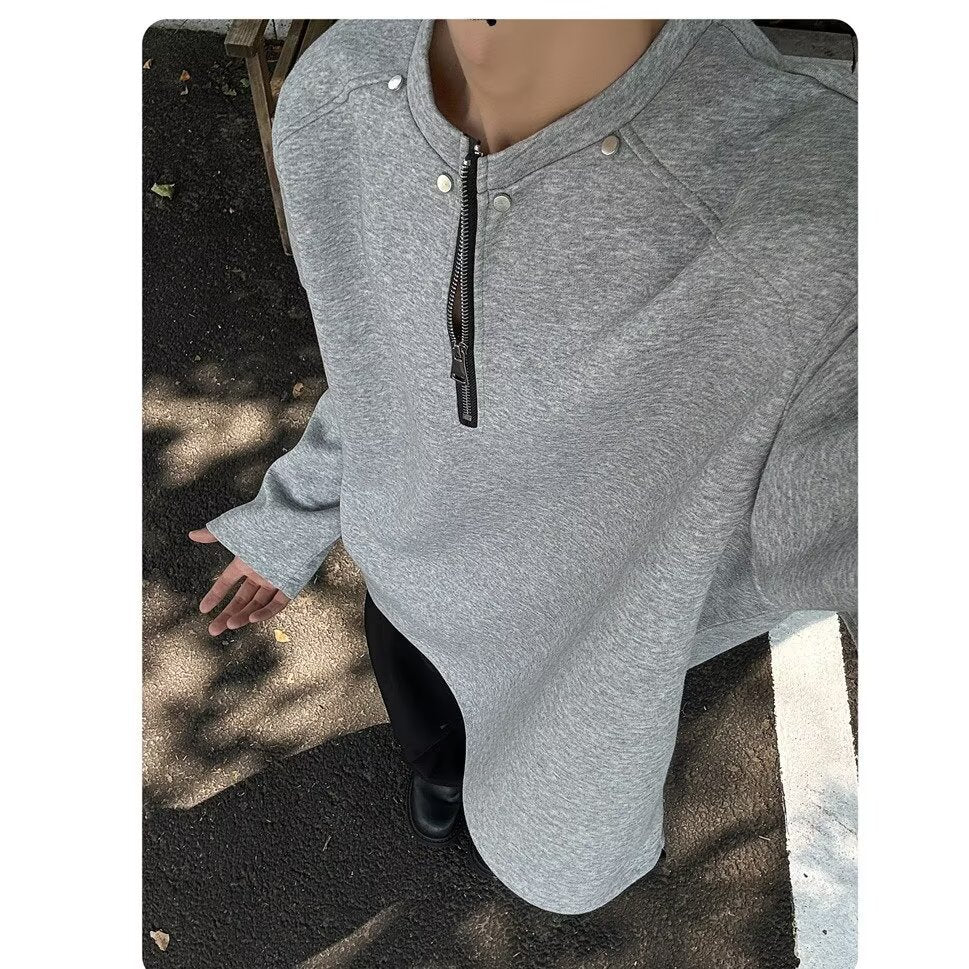 Men's High-Quality Stand-Up Collar Sweater Mune Fashion