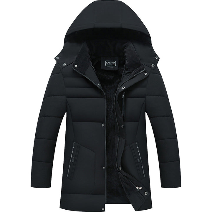 Men's Padded Parka Jacket with Hood, Teddy Lining & Windproof Insulation Mune Fashion
