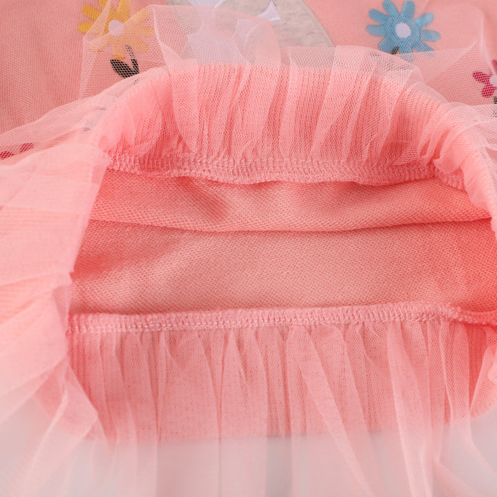 Girls sweatshirt with tulle skirt and animal appliqué Mune Fashion