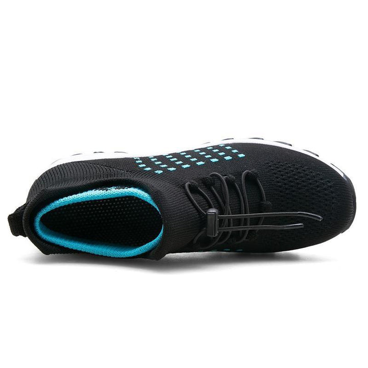 Women nan lightweight breathable knit sneakers with air cushion and high sock collar Mune Fashion