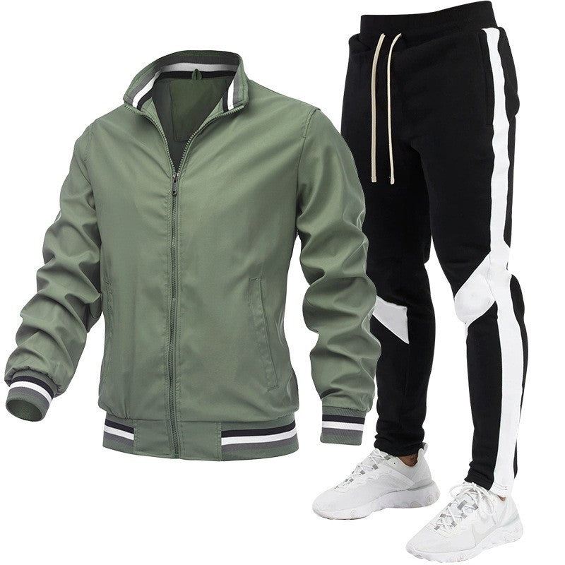 Men's Sporty Track Jacket and Jogging Pants Set Mune Fashion