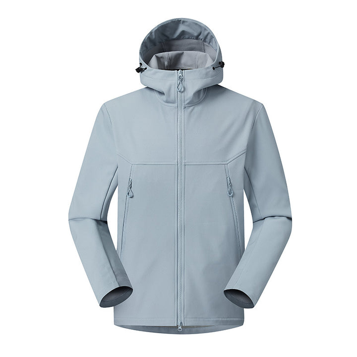 Men's Minimalistic Softshell Hoodie with breathable membrane, concealed zipper pockets, and ergonomic cut Mune Fashion