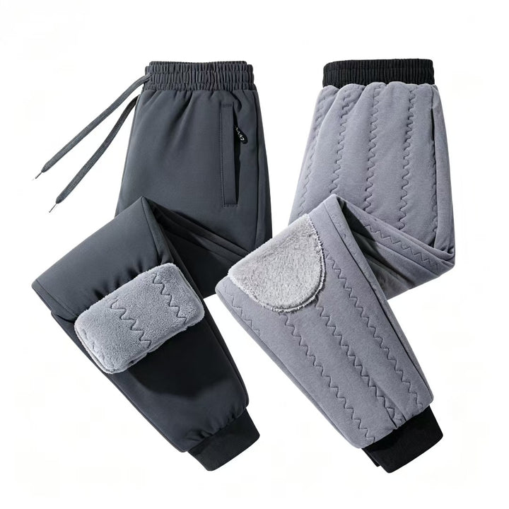 Women Cozy Fleece Jogging Pants with Reinforcements Mune Fashion