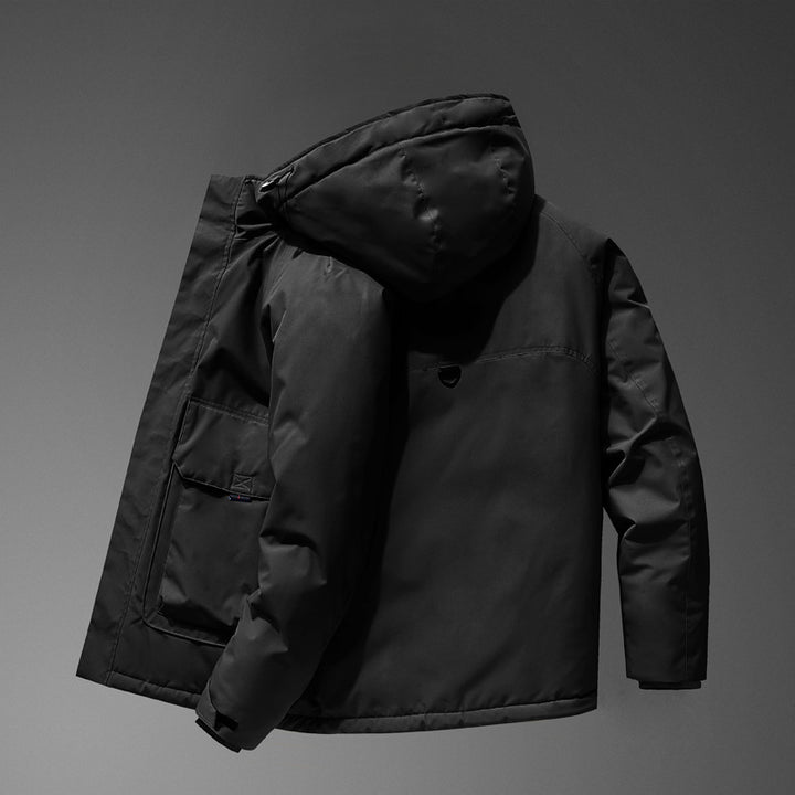 Men's Technical Parka with Waterproof Softshell Outer Shell and Quilted Thermal Insulation Mune Fashion