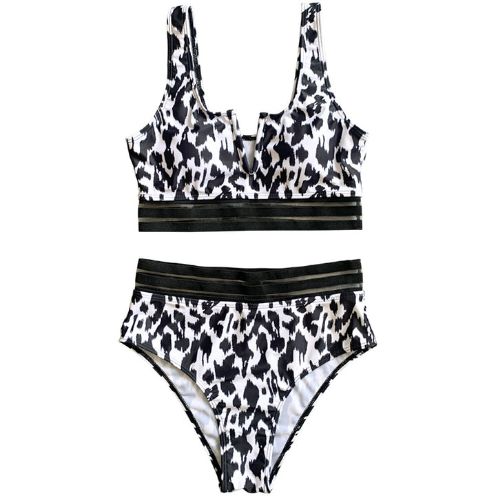Women's High-Cut Bikini with Sporty Design and Elegant Accents Mune Fashion