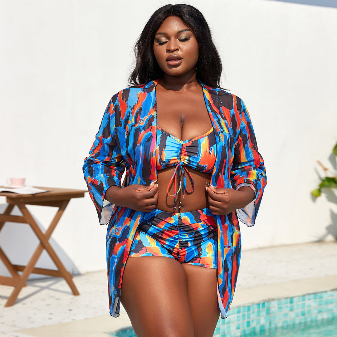 Ladies Bikini set with playful wrap top and stylish shorts Mune Fashion
