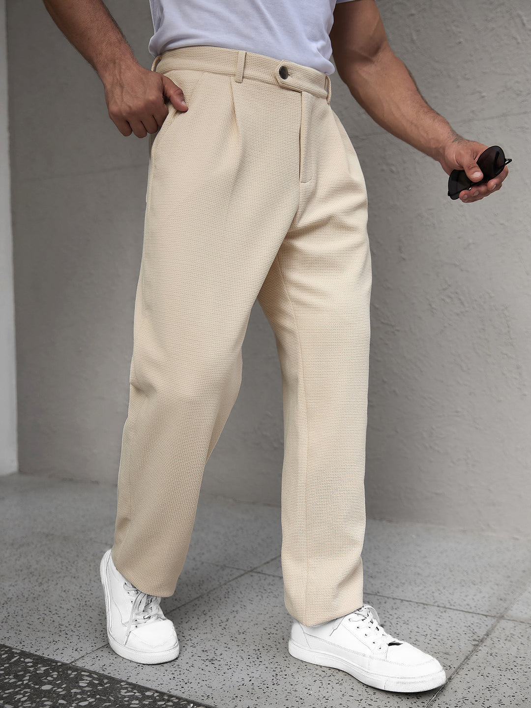 Men's Fashion Casual Pants with Wide Cut Mune Fashion