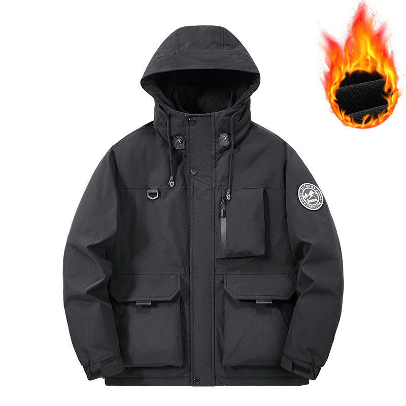 Men's Technical Thermal Parka with Microfleece Lining and Utility Pockets Mune Fashion