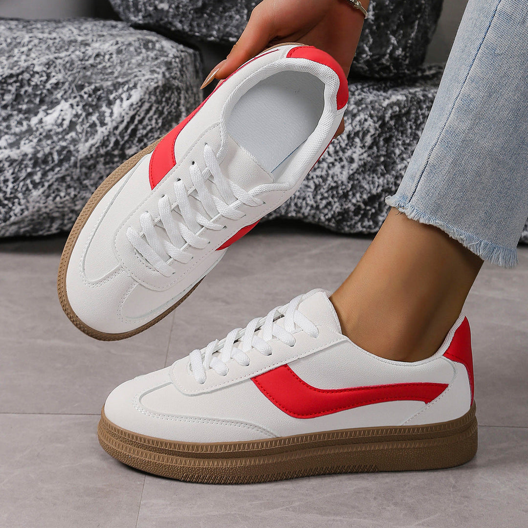 Women's sporty sneakers with fashionable color contrast and slip-resistant sole Mune Fashion