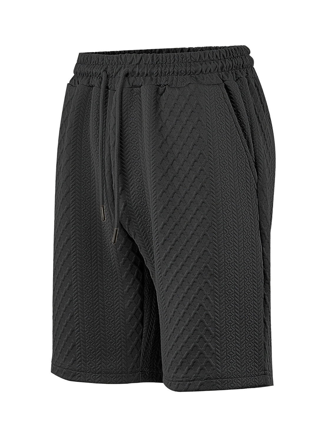 Men's structured lounge shorts with elastic waistband drawstring and side pockets Mune Fashion