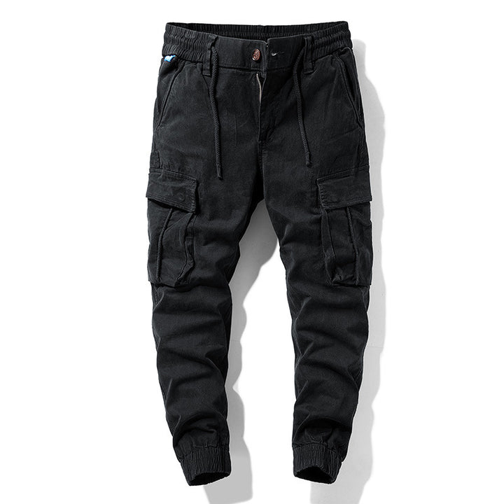 Herren Cargo-Jogginghose im Utility-Style mit Tunnelzugbund, Multifachtaschen und gerippten Bündchen Mune Fashion