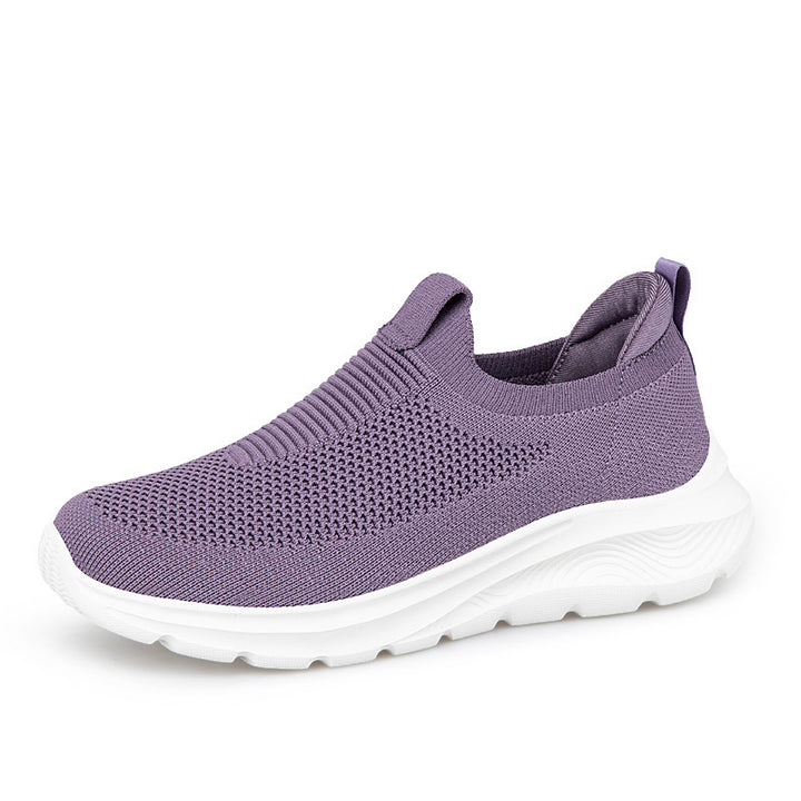 Women's seamless knit slip-on with elastic entry, padded comfort insole and profiled lightweight sole design Mune Fashion