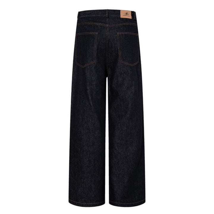 Women High-Waisted Wide-Leg Jeans with Utility Pocket Mune Fashion