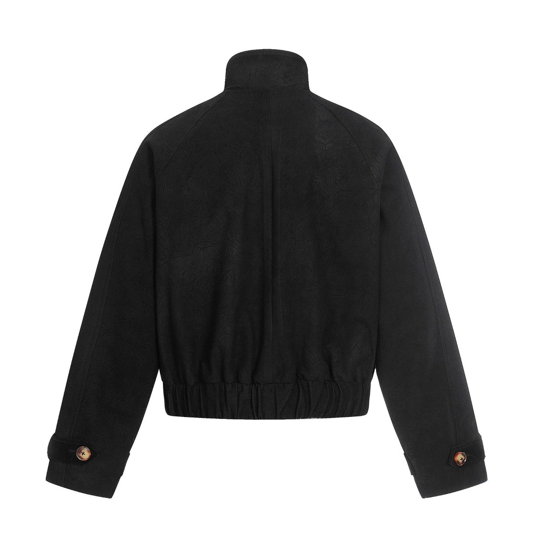 Unisex Short Cut Boxy Blouson with Toggle Closures and Adjustable Cuffs Mune Fashion