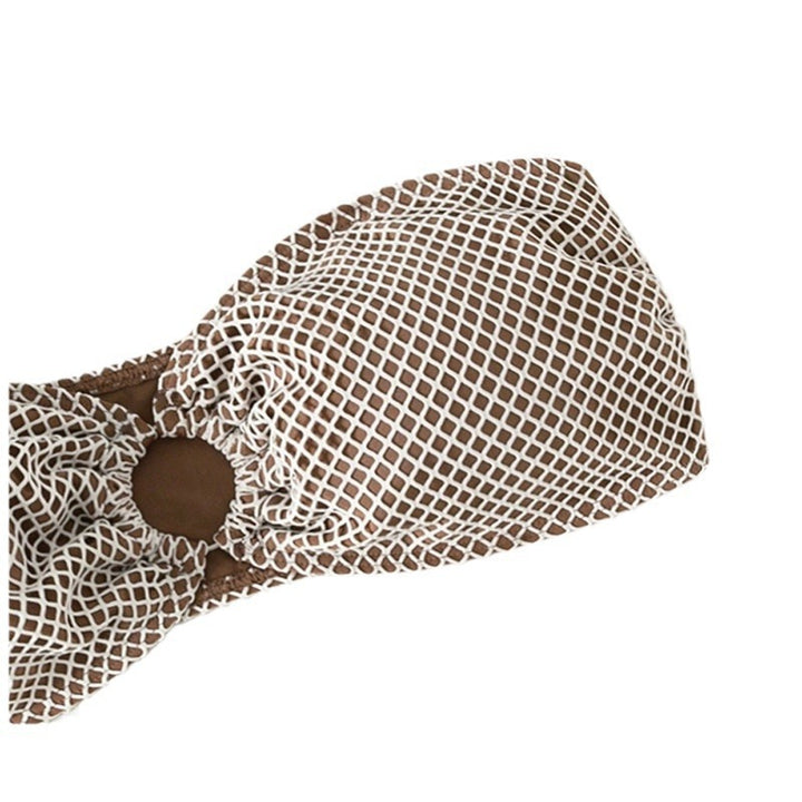 Women's triangle bikini with sophisticated net design and stylish ring Mune Fashion