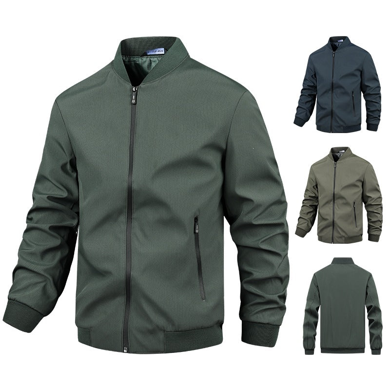 Men's Stylish Casual Jacket with Stand-up Collar Mune Fashion 1787738675