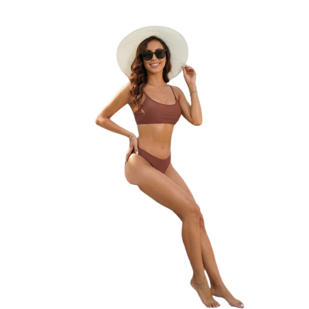 Women's High-Cut Bikini with Minimalist Design Mune Fashion