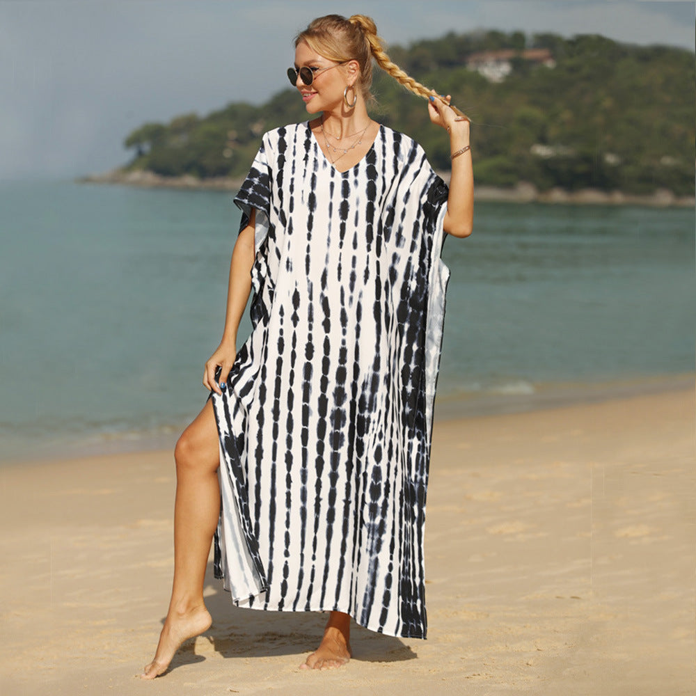 Women's airy beach kaftan with asymmetric cut Mune Fashion
