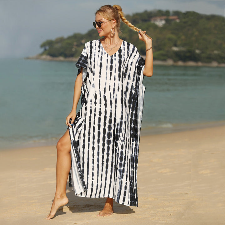 Women's airy beach kaftan with asymmetric cut Mune Fashion
