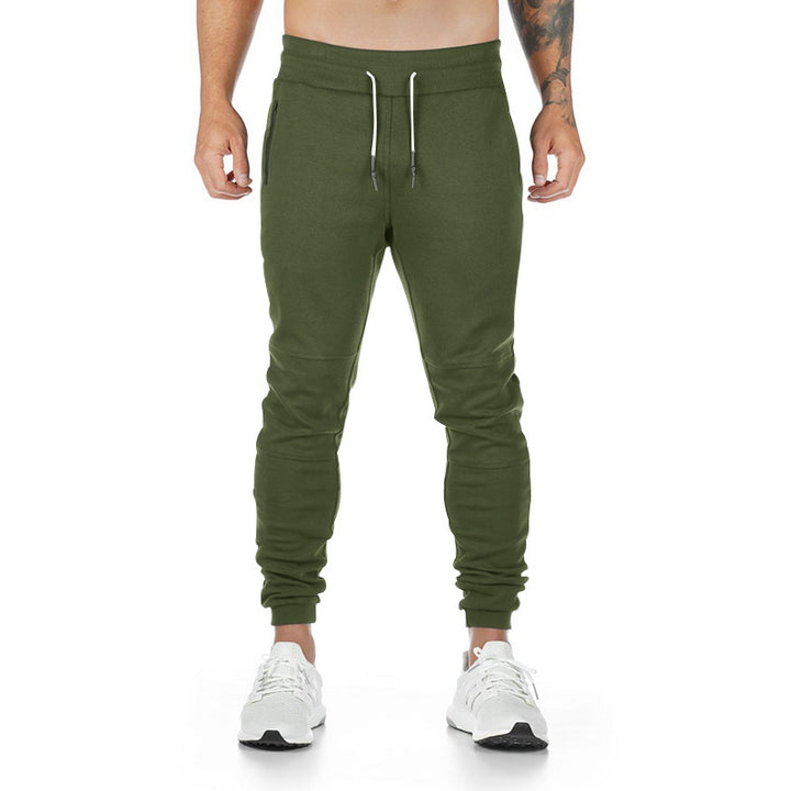 Men's narrow cut sport jogging pants with ergonomic knee inserts, comfort waistband, and drawstring Mune Fashion
