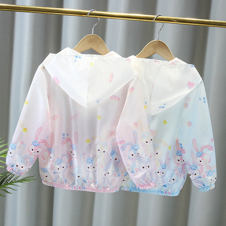 Women's lightweight hooded jacket for children with zipper and cute bunny design Mune Fashion
