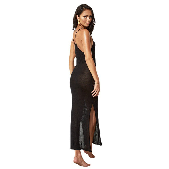 Women's elegant knit maxi dress with fascinating cut-out details Mune Fashion
