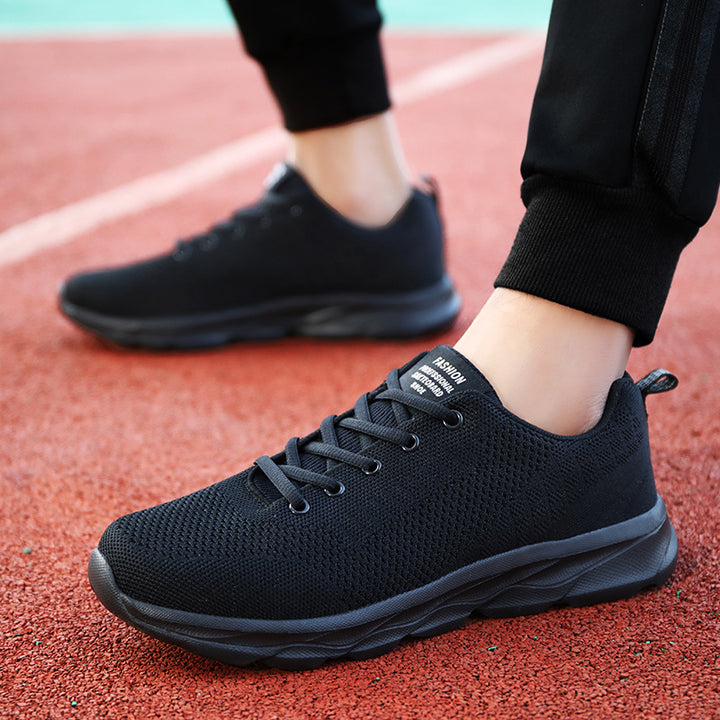 Unisex lightweight knit training sneakers with stabilizing heel tab and grip wave outsole Mune Fashion