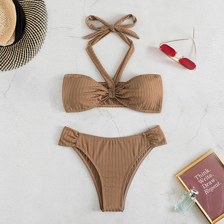 Women's Bandeau Bikini with fashionable Drapé design Mune Fashion