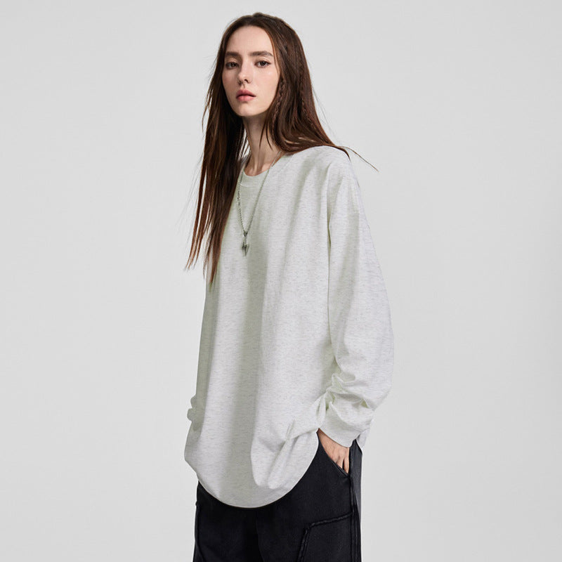 Men's Oversize Long Sleeve Shirt with Dropped Shoulder and Round Neck Mune Fashion