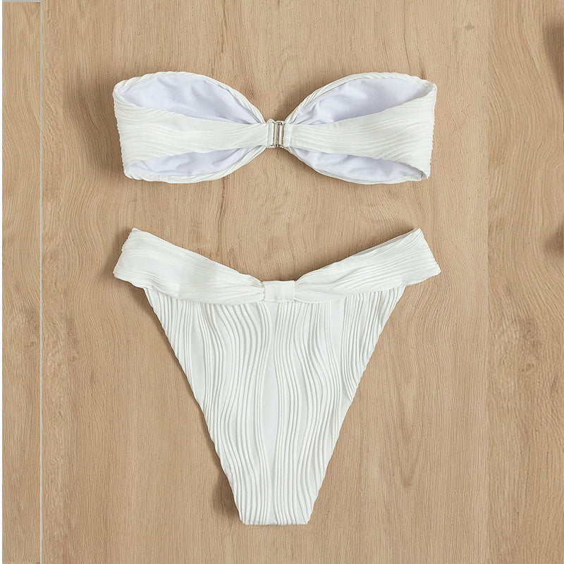 Women's bandeau bikini with decorative wrap detail Mune Fashion