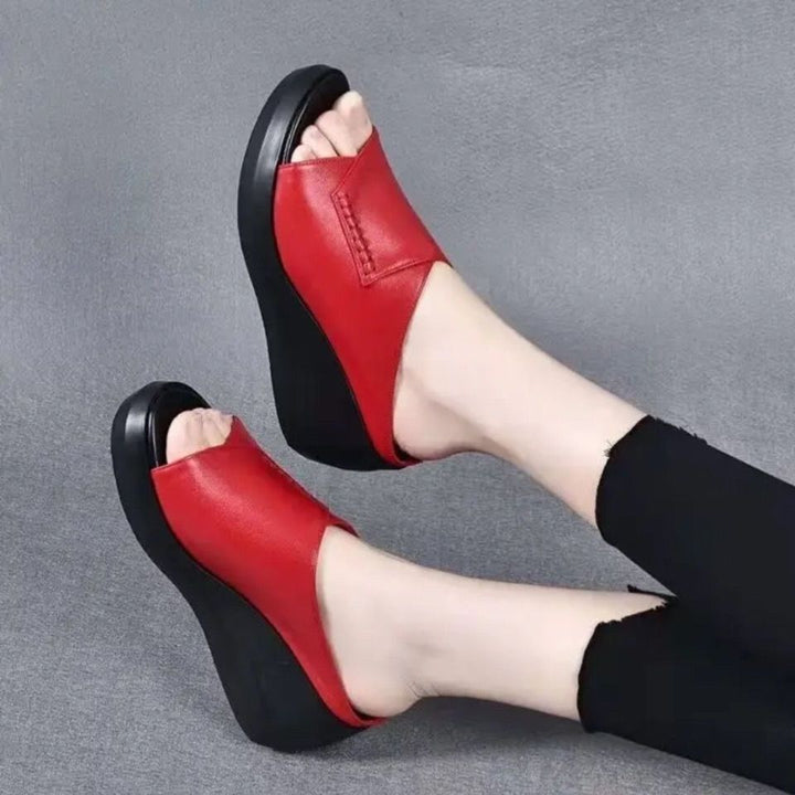 Women's orthopedically inspired slip-on mule with viscoelastic memory insole Mune Fashion