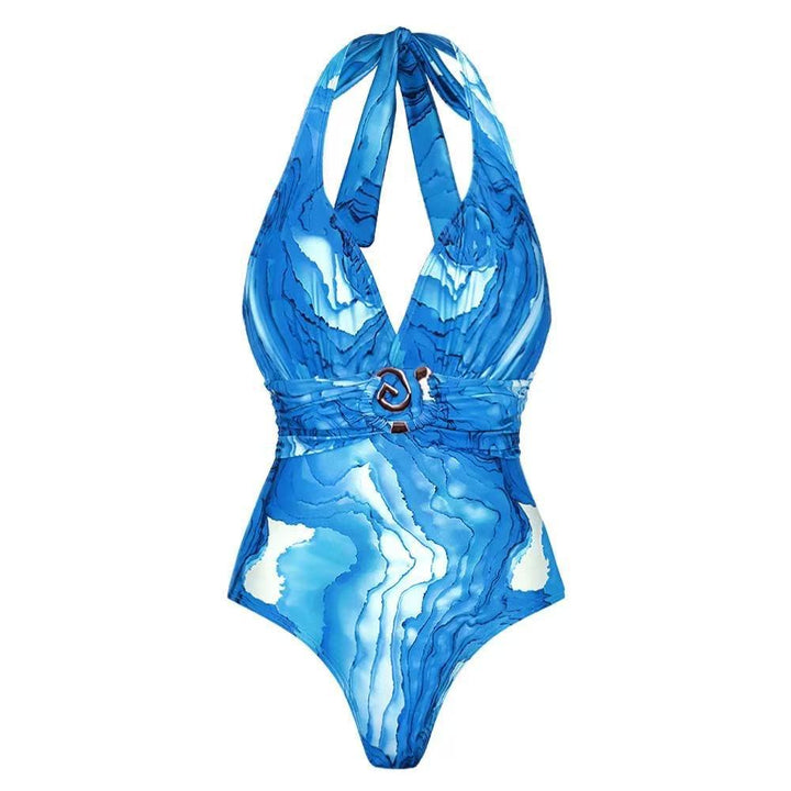 Women's One-Piece Swimsuit with Wrap Skirt Mune Fashion