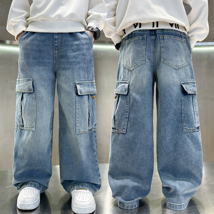 Men's cargo jeans with a casual fit and functional pockets Mune Fashion