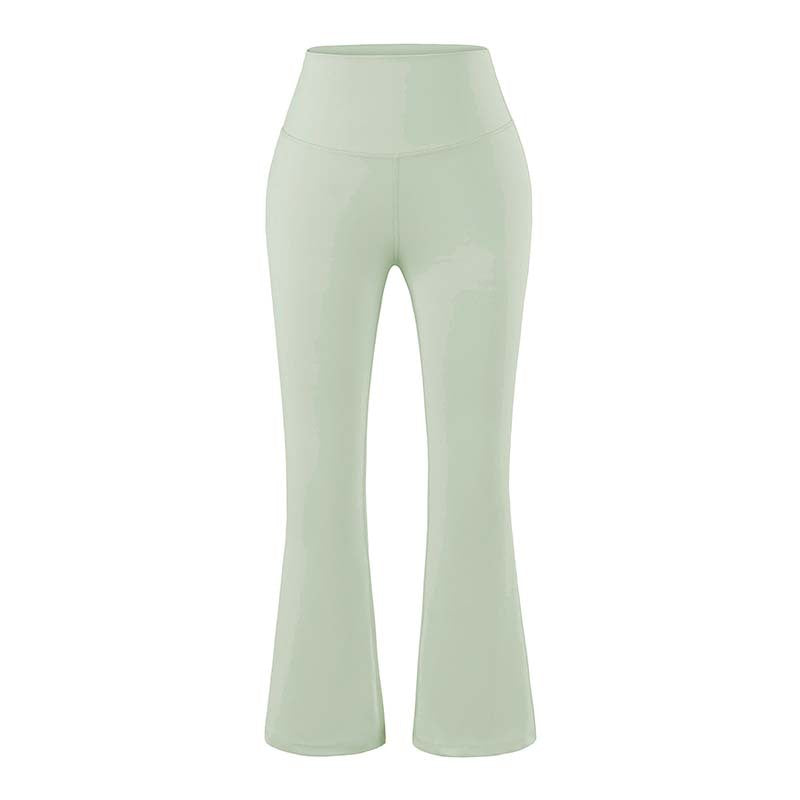 Women's High-Waist Yoga Flare Pants with Flared Hem and Comfort Waist Mune Fashion
