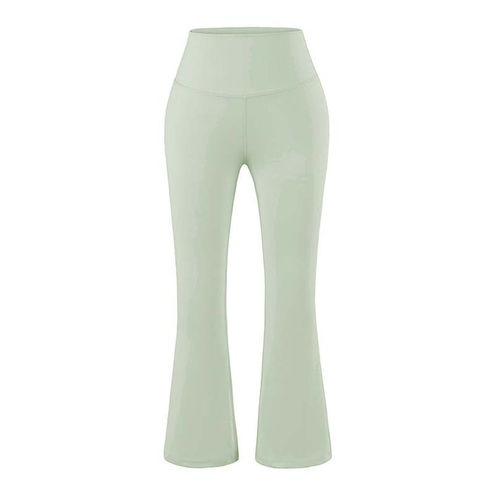 Women's High-Waist Yoga Flare Pants with Flared Hem and Comfort Waist Mune Fashion