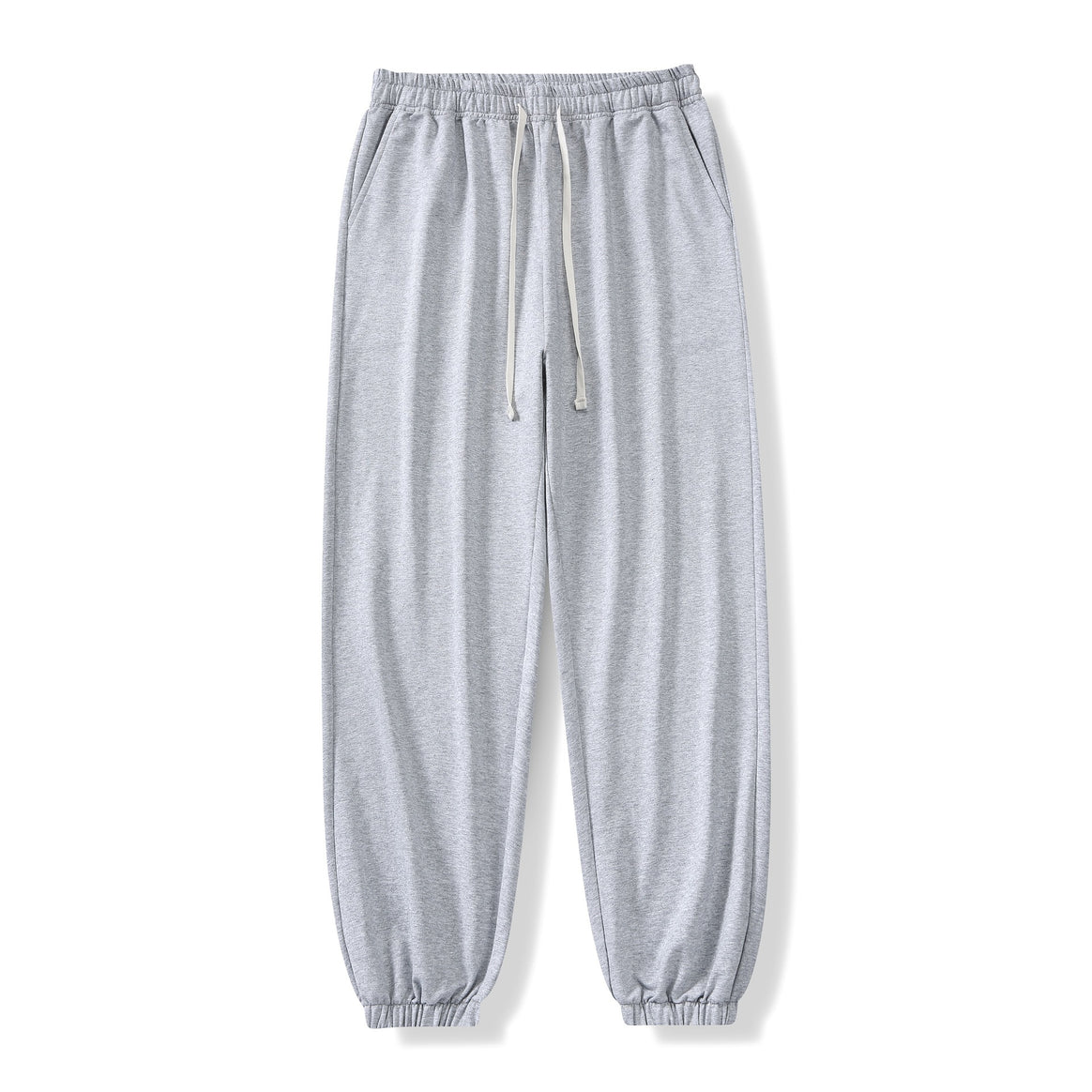 Men's Wide Relaxed Jogging Pants with Drawstring, Straight Leg Design & Elastic Cuffs Mune Fashion