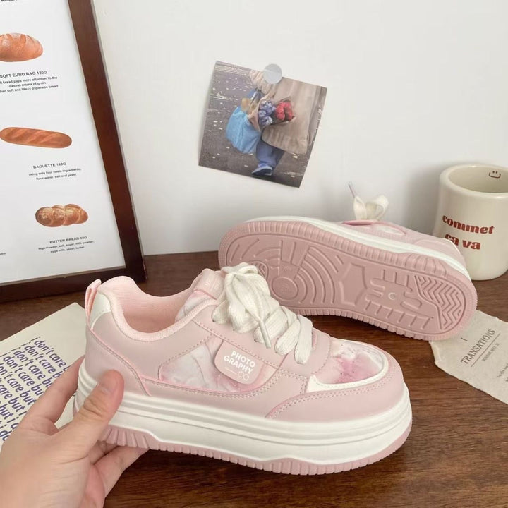Women's Trendy Platform Sneakers with Comfortable Cushioning and Fashionable Silhouette Mune Fashion